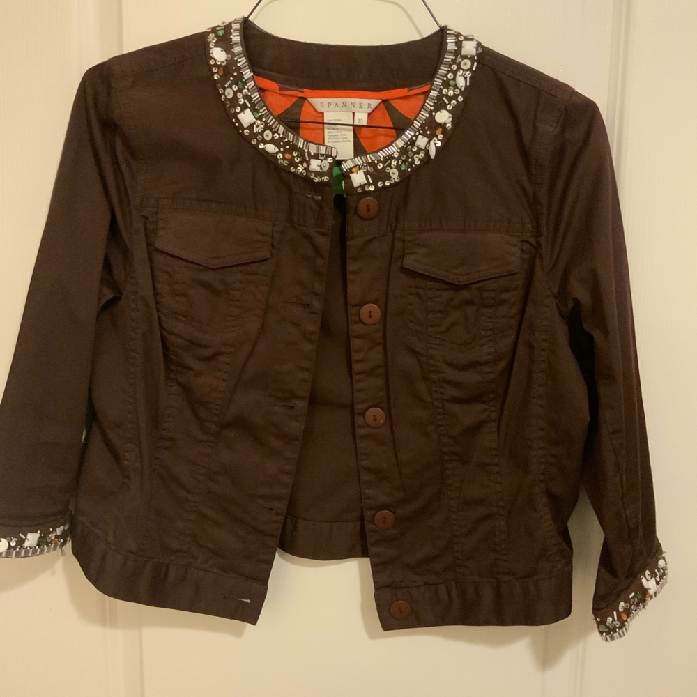 Spanner brown cropped jacket